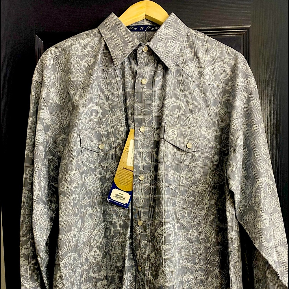 Men’s Large George Strait pearl snap shirt